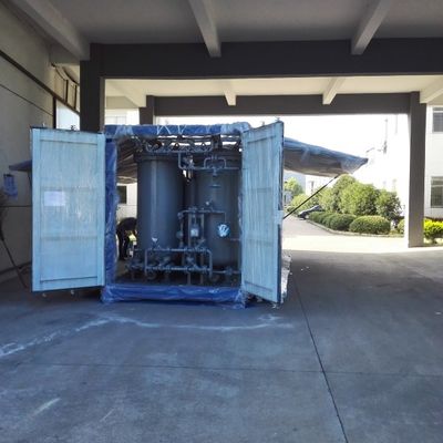 Installation automatique de production de gaz d'azote dans un conteneur mobile
