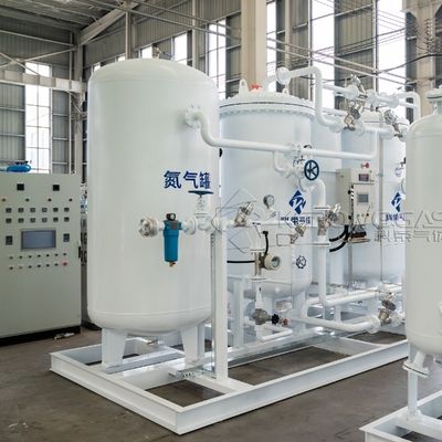 PSA Nitrogen Generator for Metal Cutting with 5Nm3/hr~5500Nm3/hr Capacity and 6bar Adjustable Pressure