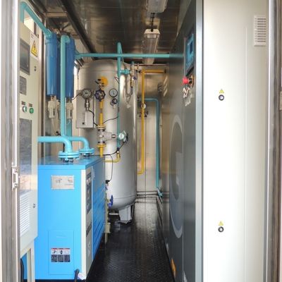 Installation de production de gaz d'azote pour conteneur ISO de 6 KV avec moniteur d'oxygène